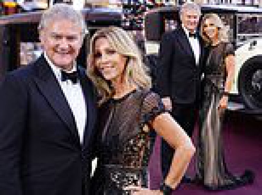Hugh Bonneville makes a rare appearance with glamorous new girlfriend Heidi Kadlecova at the Downton Abbey: The Grand Finale premiere in London