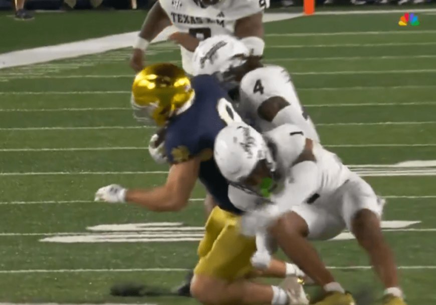 Texas A&M defensive back Bryce Anderson carted off field in scary scene