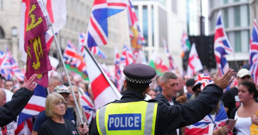 Thousands attend London march organized by far-right activist Tommy Robinson