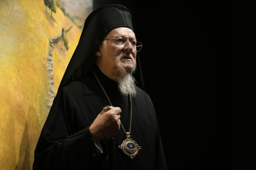 Eastern Orthodox leader is on U.S. visit to meet with Trump and receive award for environmental work