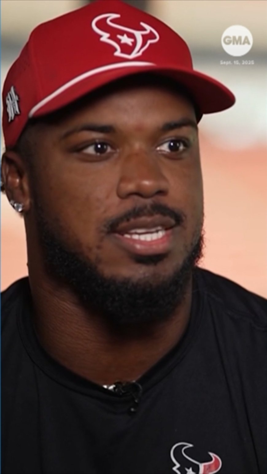 WATCH:  Houston Texans' Azeez Al-Shaair on his bond with coach Nick Caley
