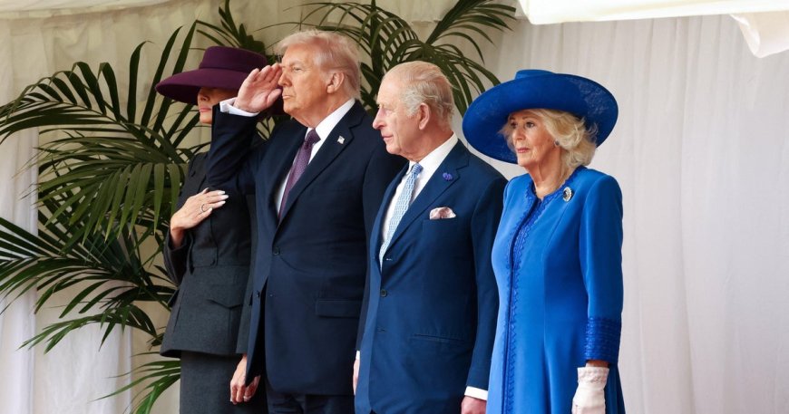 King greets Trump for U.K. state visit under shadow of Epstein scandal