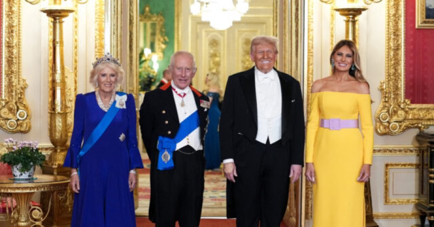 Pictures: Royal Banquet Given in Honour of President Trump, Melania, Highlight of State Visit to Britain