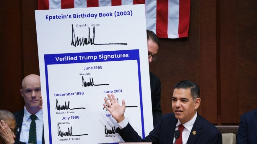 Garcia compares Trump signatures and Epstein birthday note: 'Certainly looks like the signature to me'