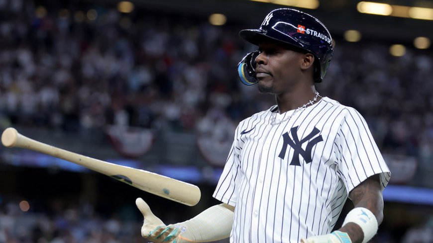 Yankees' Jazz Chisholm Jr gives reporters cold shoulder after controversial benching for postseason opener