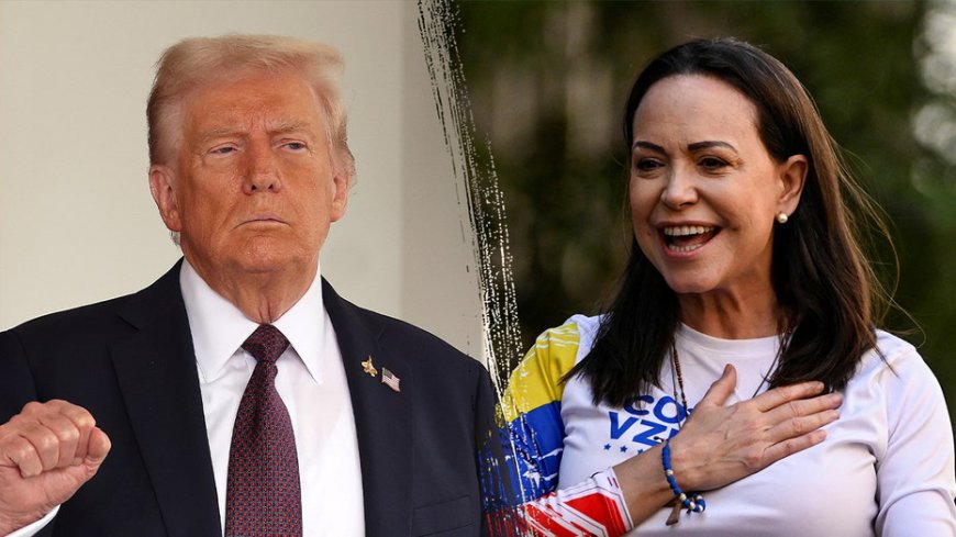 Venezuelan Nobel Peace Prize winner María Corina Machado dedicates award to Trump for 'decisive support'