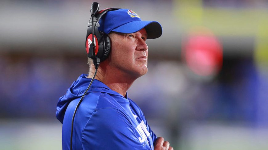 Kansas fined $25,000 for coach's 'inaccurate statement' about pocket knife hitting staffer in Texas Tech game