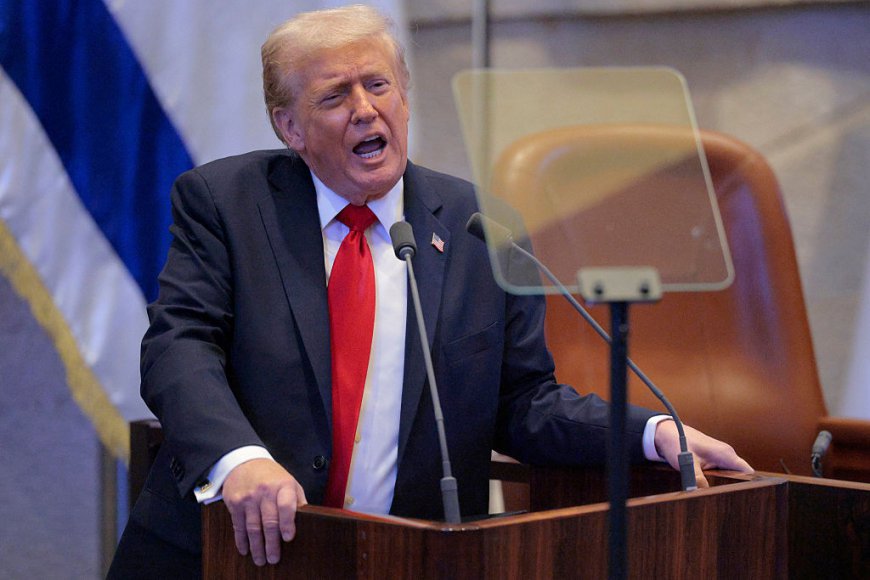 Trump Hails ‘Historic Dawn’ of New Middle East in Knesset Speech