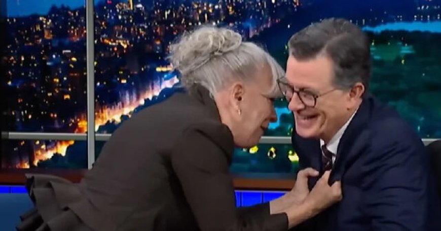 Bette Midler Serenades Stephen Colbert with 'Wind Beneath My Wings' Spoof Trashing 'Orange Ass' Trump