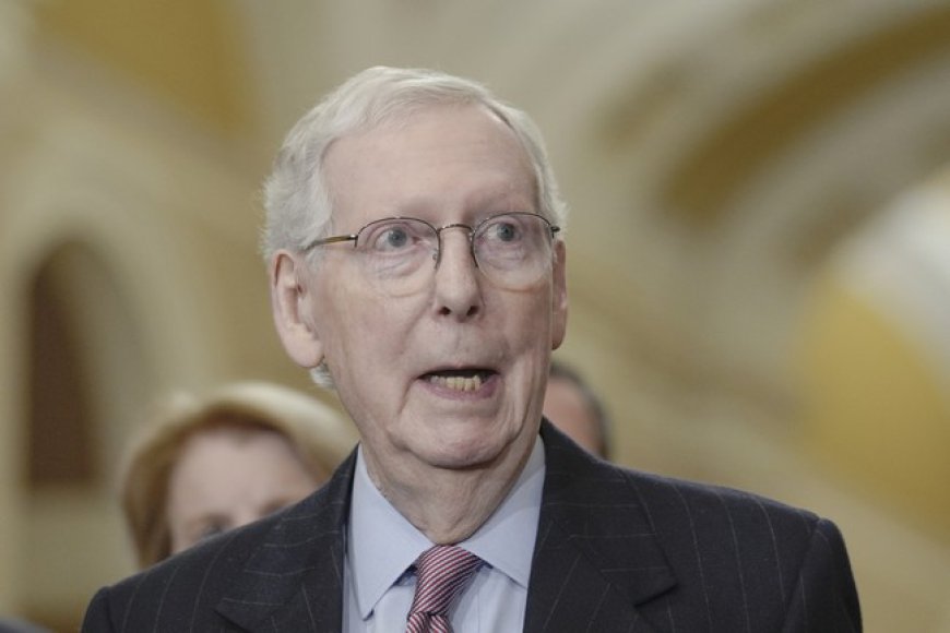 Mitch McConnell Takes Hard Spill on Senate Basement Floor