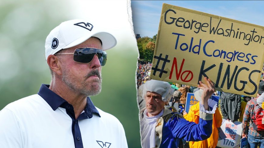Golf legend Phil Mickelson takes subtle jab at Biden admin in 'No Kings' day post