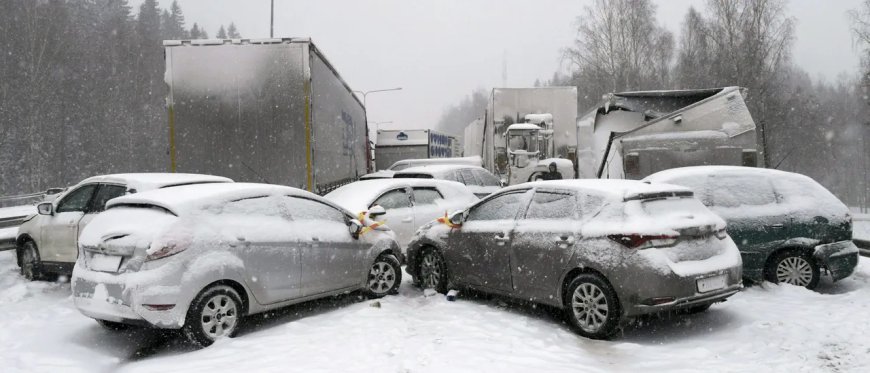 Nearly 50 Vehicles Crash In Major Pile-Up As Black Ice Wreaks Havoc In Finland