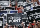 Unhinged student who flipped Turning Point USA table gets arrested and faces 5 charges