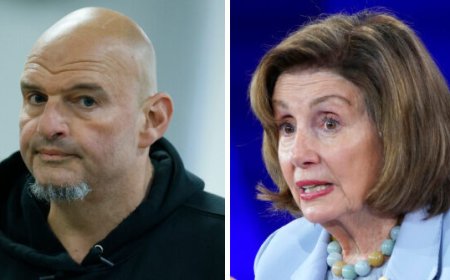 Fetterman Blasts Pelosi for Calling Trump 'The Worst Thing on the Face of the Earth'