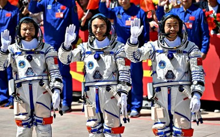 Chinese astronauts stranded in space after debris strikes return capsule during mission