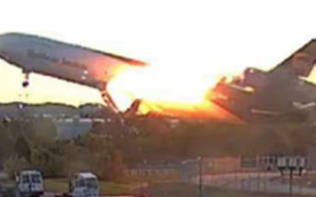 New images show fire on doomed UPS plane during takeoff; NTSB report reveals how engine ripped off