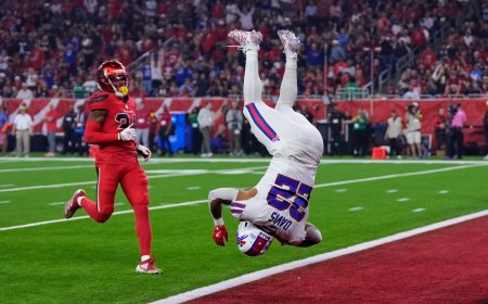 Bills’ Ray Davis returns kickoff 97 yards for touchdown on his birthday