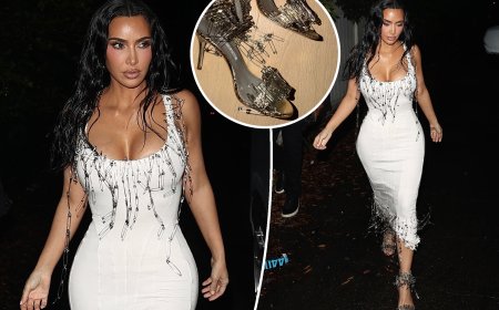 Kim Kardashian’s latest party look is covered with hundreds of safety pins