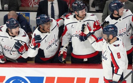 Capitals star Alex Ovechkin scores hat trick at 40, moves up NHL's all-time point list