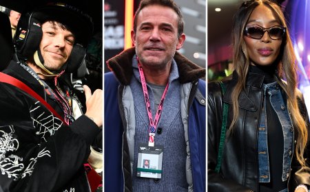 Celebrities at F1 Grand Prix of Las Vegas: Ben Affleck, Naomi Campbell, and more