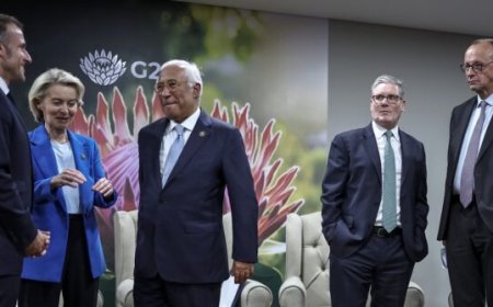 European Leaders Meet in South Africa to Counter Trump Ukraine Peace Deal