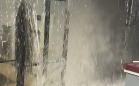 WATCH: MSU's Plaster Stadium floods after sprinkler mishap