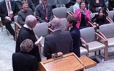 Kansas Supreme Court Justice Larkin Walsh officially sworn in