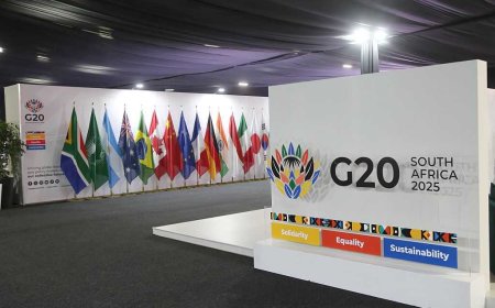 Leaders adopt a declaration at the start of South Africa's G20 summit despite US opposition