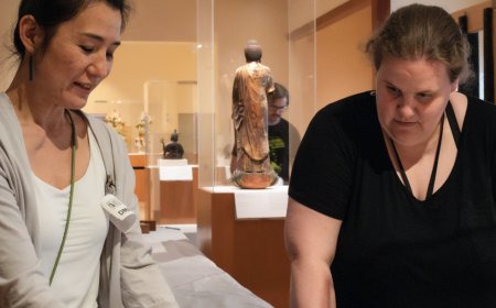 Installation of Nishiki Sugawara-Beda’s “KuroKuroShiro Kami – Four Seasons”