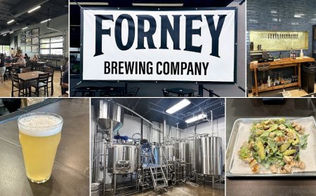 Locals line up for a taste of Forney's first brewery