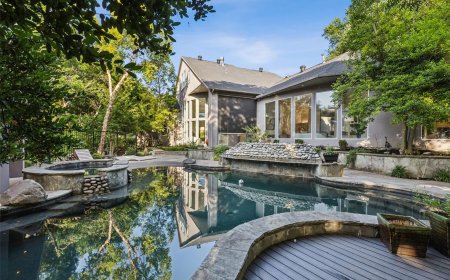 Hidden in Shoal Creek, This West Plano Modern Home Has a Backyard Built for Peaceful Privacy