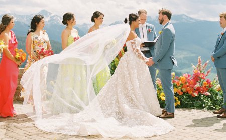 See This Stunningly Colorful Wedding for a Colorado Couple With Texas Ties
