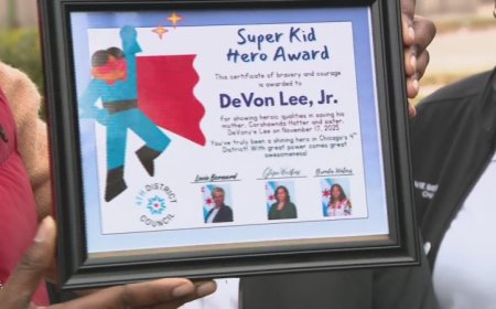 9-year-old honored after students attacked him, his mother near Chicago school