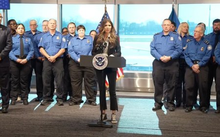 Kristi Noem unveils $1B TSA modernization plan, awards $10K bonuses to workers who served during shutdown