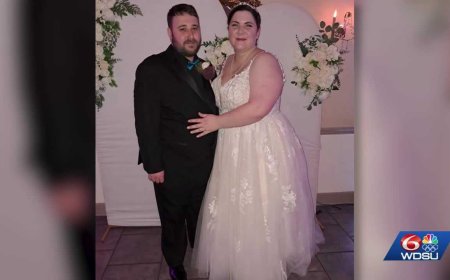 Bride helps crash victim while still in her wedding dress