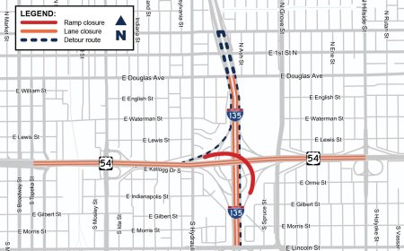 Major interchange bridge ramp to close in Wichita for replacement