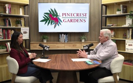 Michael Miller Meets with Cristina Blanco of Pinecrest Gardens