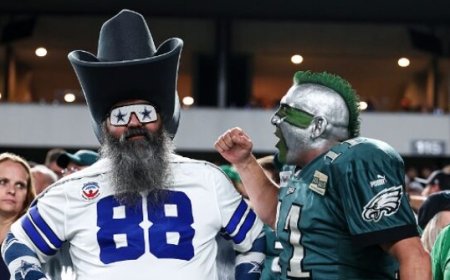 WATCH: Cowboys and Eagles Fans Throw Punches in Wild Stadium Brawl