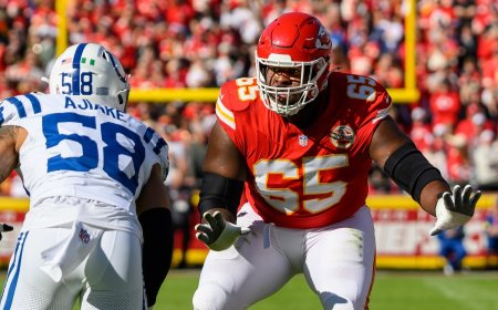 Report: Chiefs right guard Trey Smith likely out with ankle injury for Cowboys game