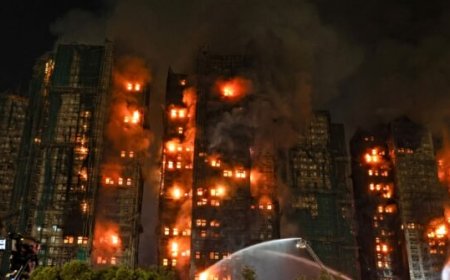 Fire Consumes Hong Kong Residential High-Rises, Death Toll at 13 with Dozens Still Trapped