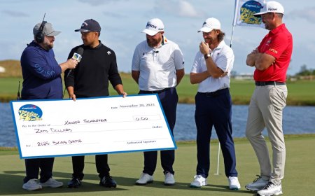 Golf star Xander Schauffele hilariously awarded check for $0 after not cashing in at Skins Game return