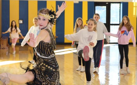 Elementary Students Kick Up Their Feet to a 1920s Beat