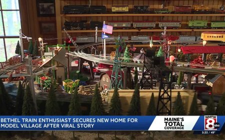 After going viral, Maine man’s beloved model train village finds a new home