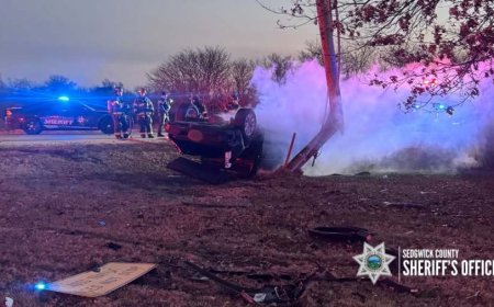 Pickup and SUV collide near Wichita; 3 hospitalized