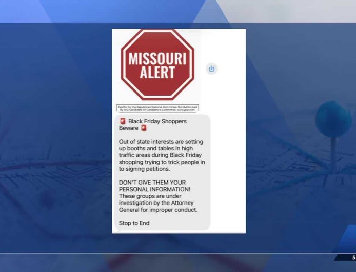 RNC texts warn Missourians about petition signature efforts on new congressional map