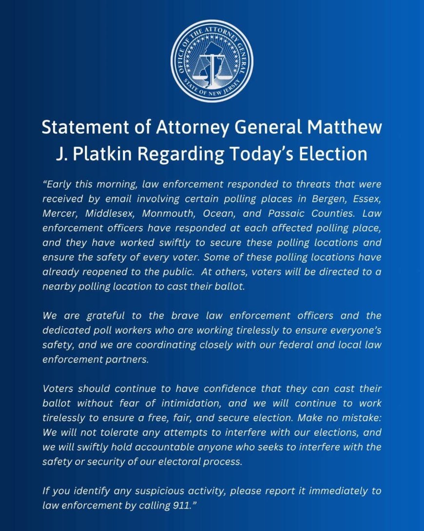 New Jersey polling stations attacked by Democrat terrorists