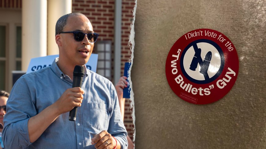 ‘I didn’t vote for the two-bullets guy’: GOP group trolls Jay Jones with stickers at Virginia polls