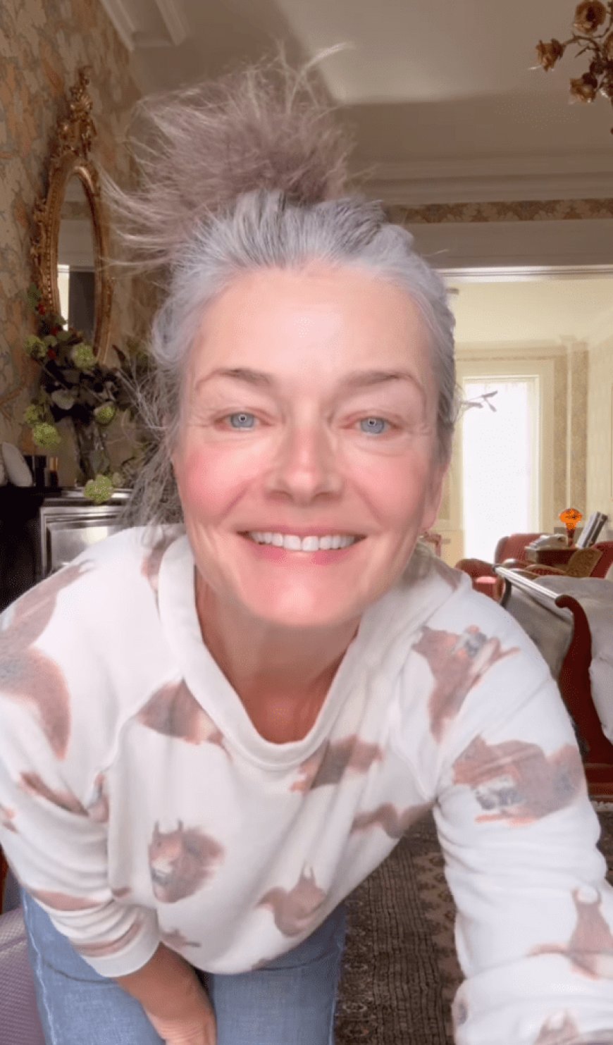 Paulina Porizkova strips down to underwear at 60 to show ‘imperfections are what makes us perfect’
