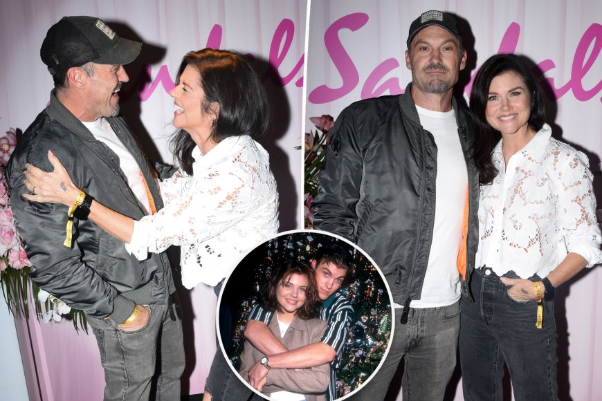 ‘Beverly Hills, 90210’ stars Brian Austin Green, Tiffani Thiessen reunite 30 years after split