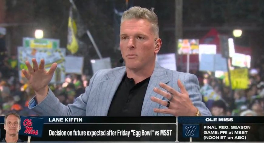 Pat McAfee implores Lane Kiffin to stay at Ole Miss as LSU, Florida intrigue grows